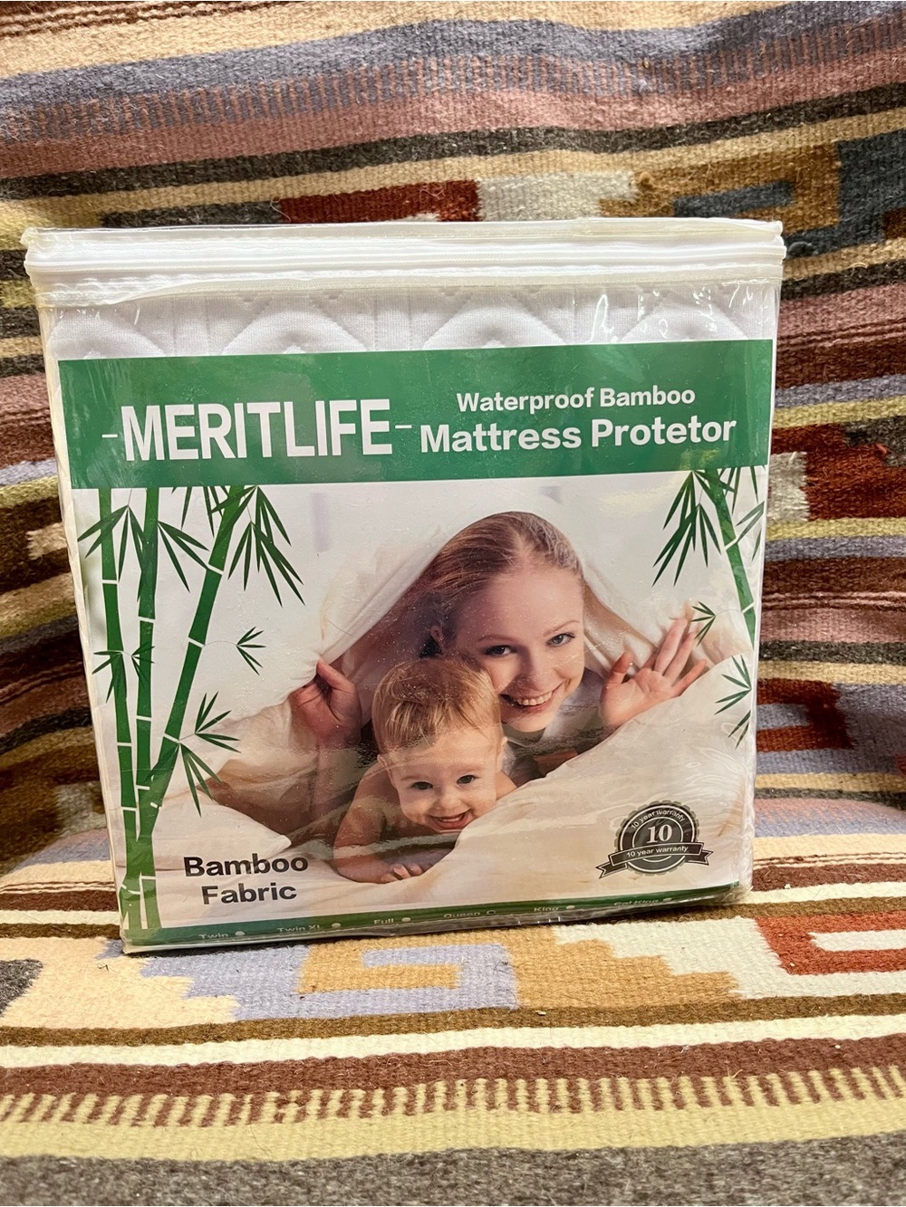 Waterproof Bamboo Mattress Protector - White